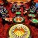 Experience the thrill of gambling at XX88 with vibrant casino tables, spinning roulette wheels, and excited players.