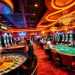 Experience the thrill of winning at NOHU90 casino with vibrant slot machines and roulette tables.