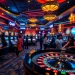 GG88 vibrant slot machines and roulette action in a lively casino atmosphere.