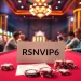Experience the thrill of gambling at RSNVIP6 with poker chips and cards.